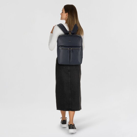 Braun Büffel Hanna Sac à dos professionnel M Cuir véritable 40 cm Compartiment ordinateur