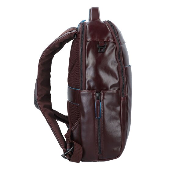 Piquadro Blue Square Revamp Sac à dos professionnel Cuir véritable 37 cm Compartiment ordinateur