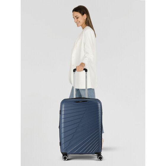 Benzi 5808 4 roulettes Trolley 65 cm avec soufflet d'extension