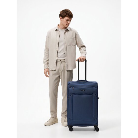 d&n Travel Line 9804 4 roues Valise cabine L 78 cm avec soufflet d'extension