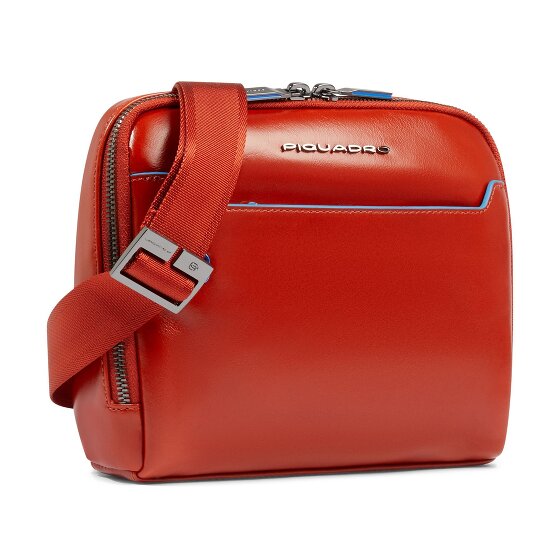 Piquadro Blue Square Sac à bandoulière Cuir véritable 21 cm