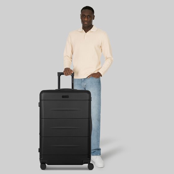 Police London 4 roues Valise cabine 74 cm avec soufflet d'extension