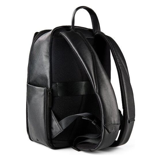 Piquadro Ael Daypack Cuir véritable 37 cm Compartiment ordinateur