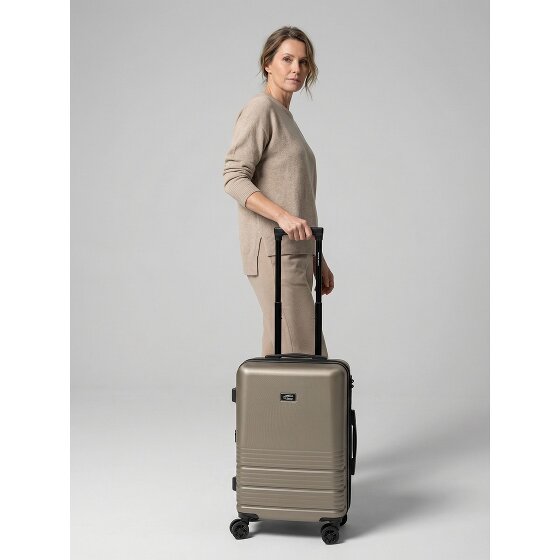 camel active Hanoi 4 roulettes Trolley de cabine S 55 cm avec soufflet d'extension