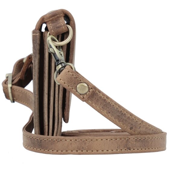 Greenburry Vintage Portefeuille d'embrayage Protection RFID Cuir 20 cm