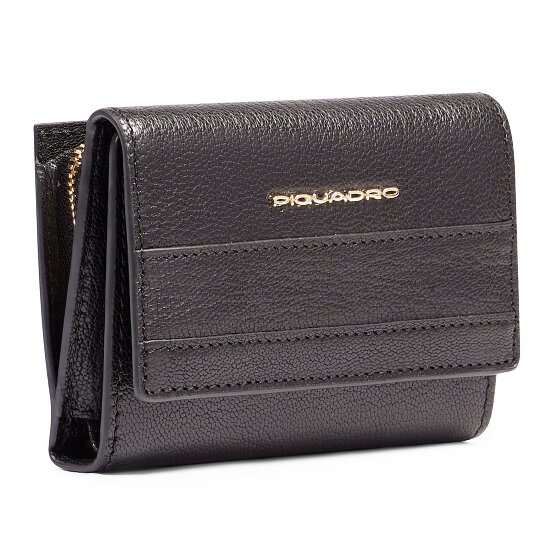 Piquadro Patricia Porte-monnaie Protection RFID Cuir véritable 9 cm