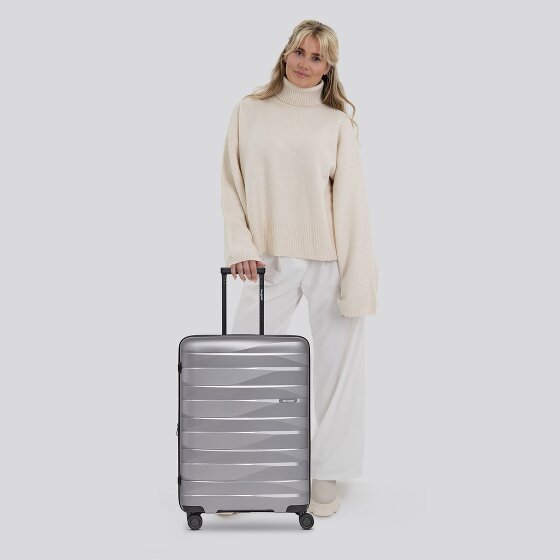 Bergpfeil Travel 4-roll Trolley M 66 cm avec soufflet d'extension