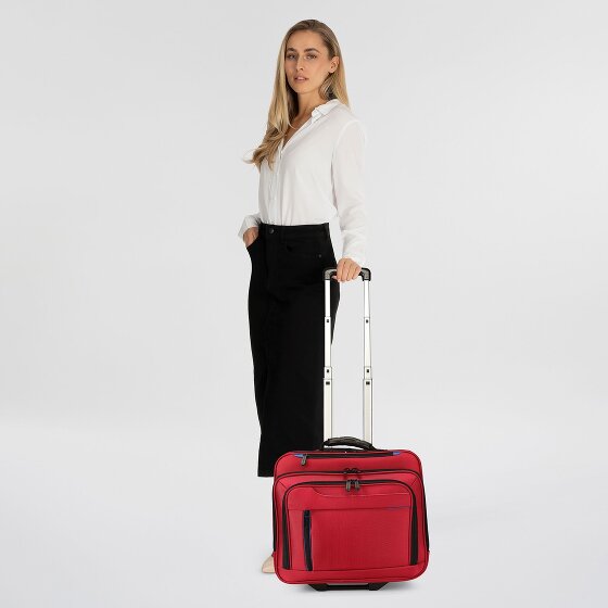 Dermata 2 roues Valise business 38 cm Compartiment ordinateur