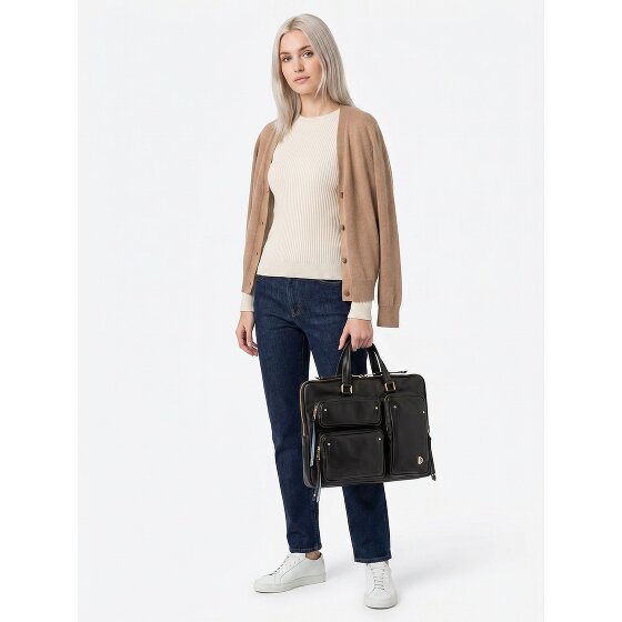 DuDu Pocket Attaché-case Cuir véritable 36 cm Compartiment ordinateur