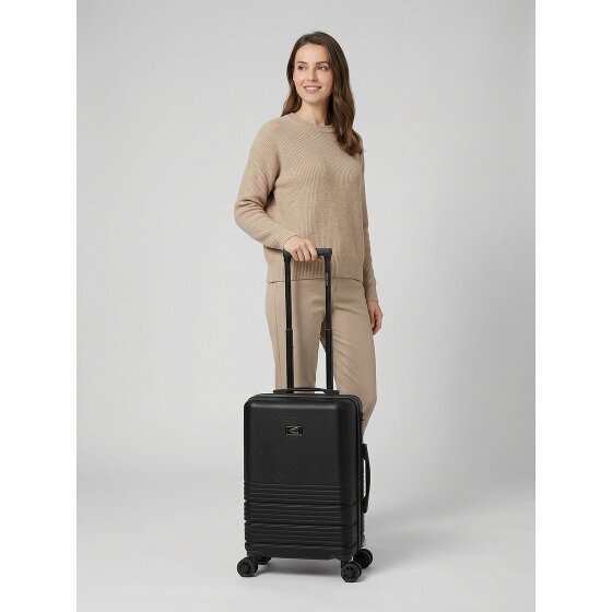 camel active Hanoi 4 roulettes Trolley de cabine S 55 cm avec soufflet d'extension