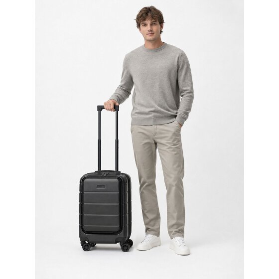 Police Dublin 4 roues Valise cabine S 54 cm Compartiment ordinateur avec soufflet d'extension