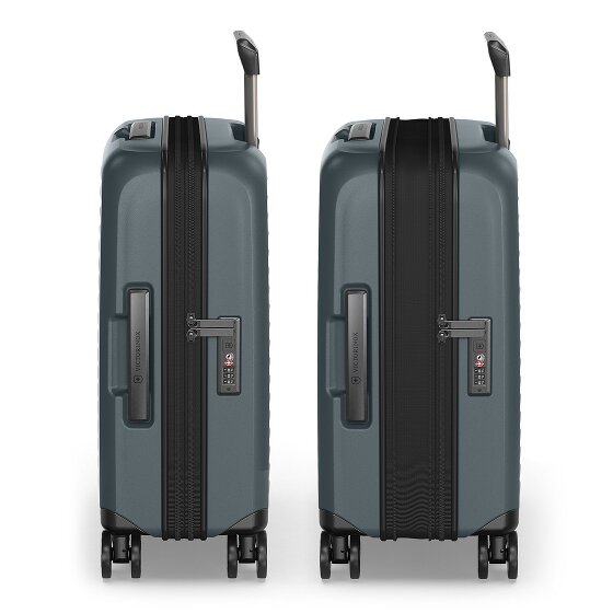 Victorinox Airox Advanced 4 roulettes Trolley de cabine S 55 cm Compartiment pour ordinateur portable avec soufflet d'extension