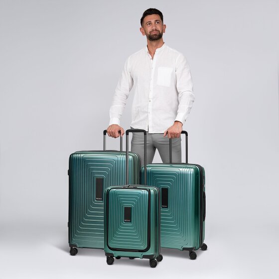 Redolz Essentials 14 4 roulettes Set de valises 3 pièces avec soufflet d'extension