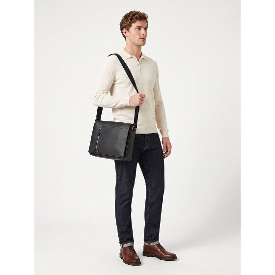 Strellson Kennington Besace Cuir véritable 38 cm Compartiment ordinateur