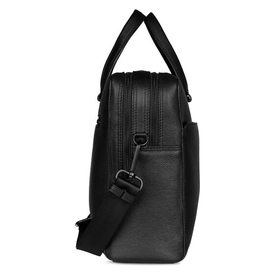 bugatti Black Porte-documents Cuir 38 cm Compartiment pour ordinateur portable