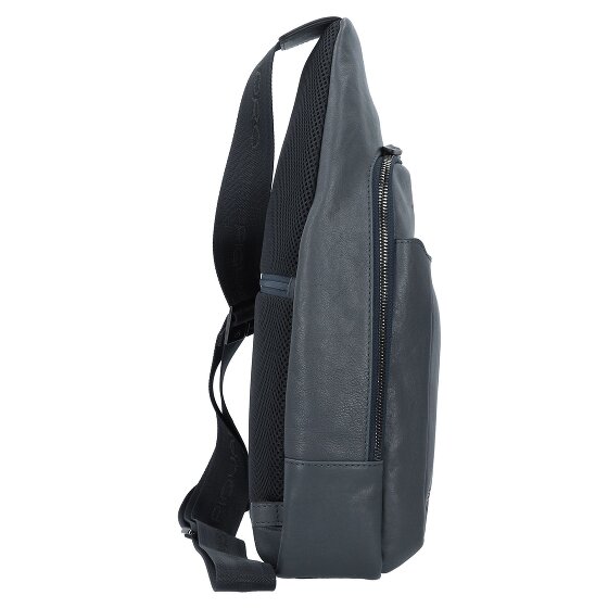 Piquadro Black Square Cuir véritable 39 cm