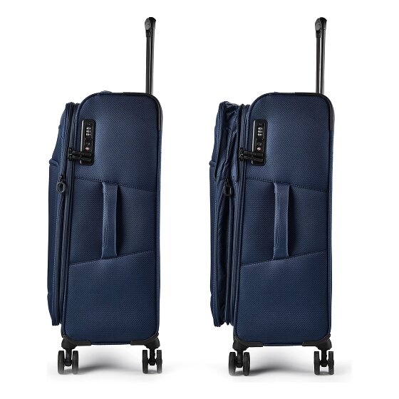 d&n Travel Line 9804 4 roues Set de valises 3 pièces avec soufflet d'extension