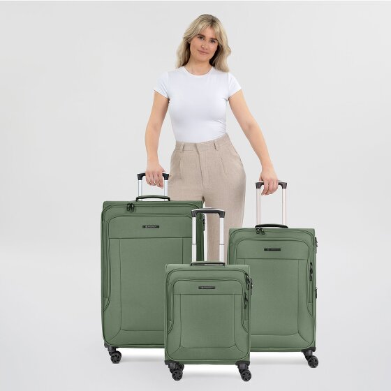 Franky Melbourne 3.0 Set de valises à 4 roulettes 3pcs avec soufflet extensible
