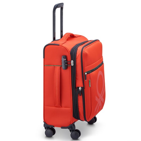 Delsey Paris x Colors Benetton Color Block 4 roues trolley cabine 55 cm avec soufflet d'extension