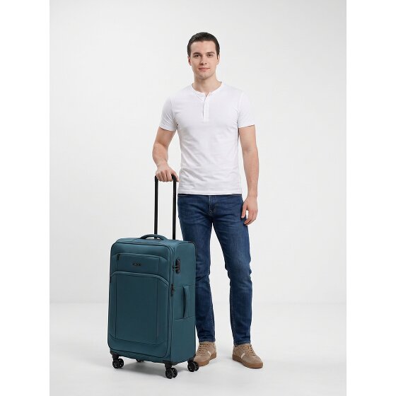 d&n Travel Line 9804 4 roues Valise cabine L 78 cm avec soufflet d'extension