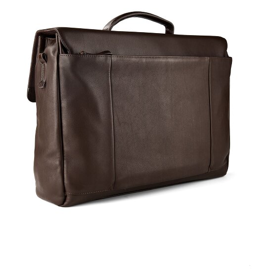 Piquadro Attaché-case Cuir véritable 42 cm Compartiment ordinateur