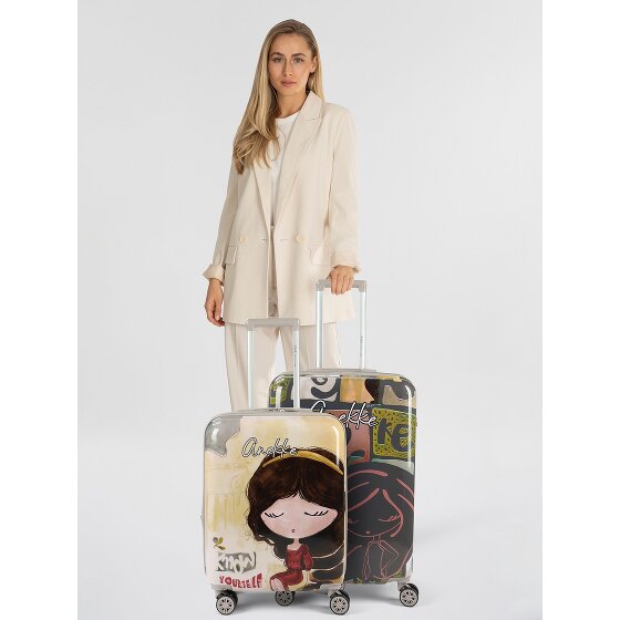Anekke Muse 4 roulettes Set de valises 2 pièces avec soufflet d'extension