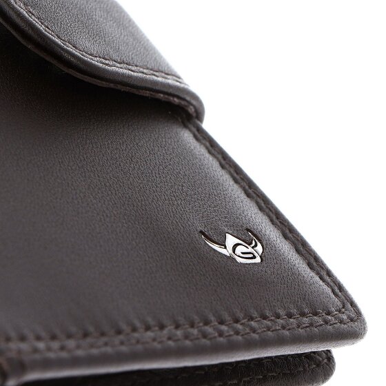 Golden Head Polo Étui pour cartes de crédit Protection RFID Cuir véritable 8 cm