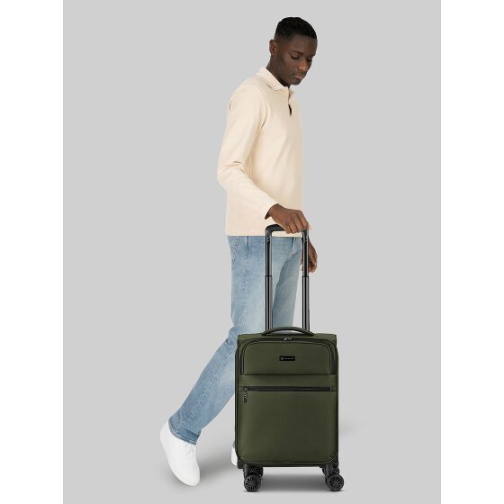 bugatti Valencia Soft 4 roulettes Trolley de cabine S 55 cm avec soufflet d'extension