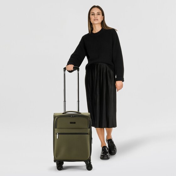 bugatti Valencia Soft 4 roulettes Trolley de cabine S 55 cm avec soufflet d'extension