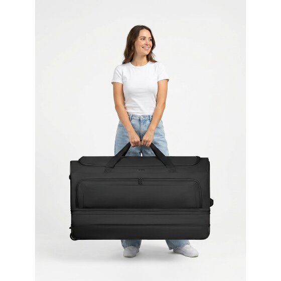 Redolz Sac de voyage Duffle Essentials à 2 roulettes 90 cm XXL avec soufflet extensible taille spéciale