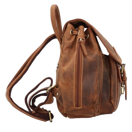 Greenburry Sac à dos Vintage City en cuir 25 cm