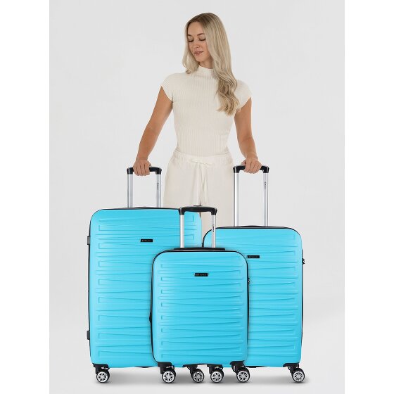 Benzi 5493 4 roulettes Set de valises 3 pièces avec soufflet d'extension