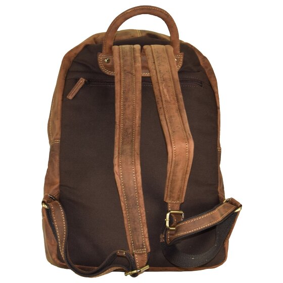Greenburry Sac à dos Vintage Retro en cuir, 42 cm, compartiment pour ordinateur portable