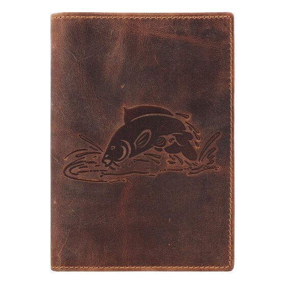 Greenburry Étui à documents vintage en cuir 12 cm