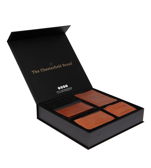 The Chesterfield Brand Porte-monnaie Protection RFID Cuir 11.5 cm Boîte cadeau