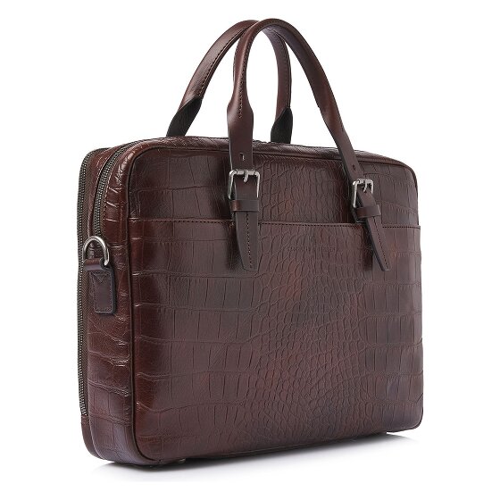 Castelijn & Beerens Jules Attaché-case Protection RFID Cuir véritable 30 cm Compartiment ordinateur