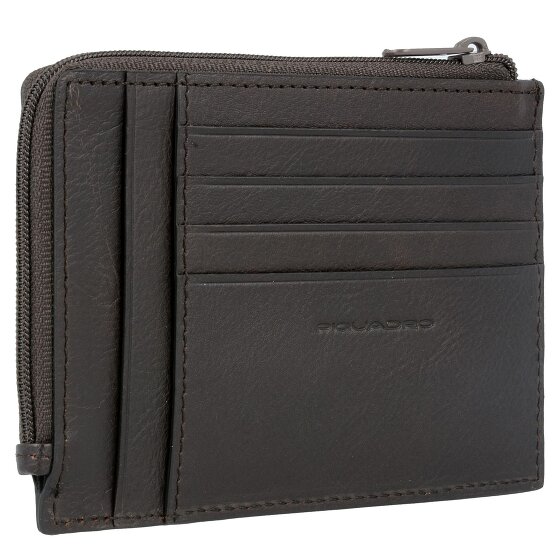 Piquadro Black Square Porte-cartes de crédit RFID en cuir 12,5 cm