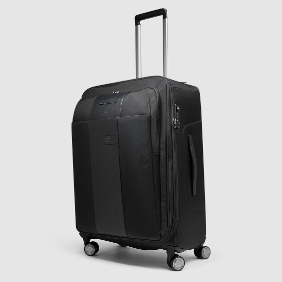 Piquadro Brief 4 roulettes Trolley 68 cm avec soufflet d'extension