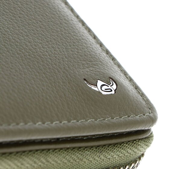 Golden Head Madrid Porte-monnaie Protection RFID Cuir véritable 11.5 cm