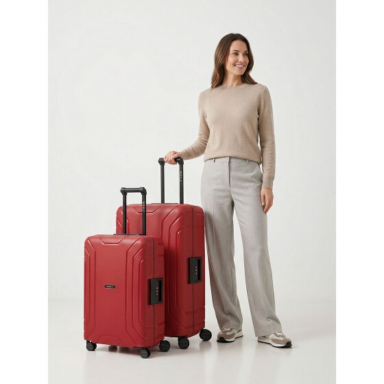 Redolz Essentials 15 Set de valises à 4 roulettes 2 pièces avec fermeture à trois points