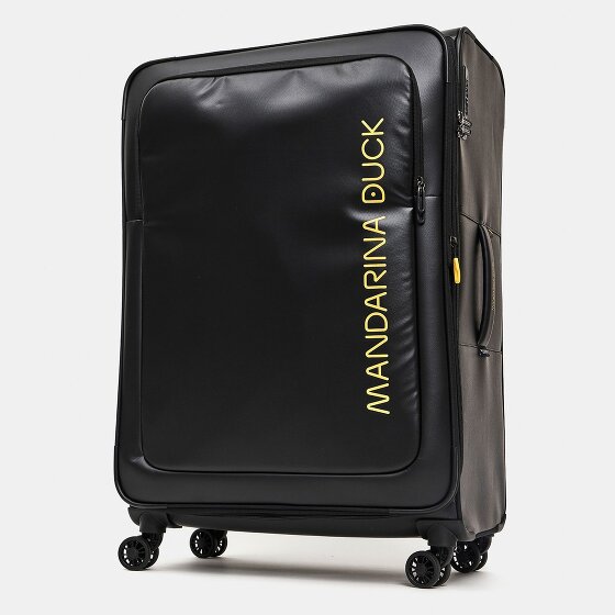 Mandarina Duck Eco Coated 4 roulettes Trolley XL 83 cm avec soufflet d'extension