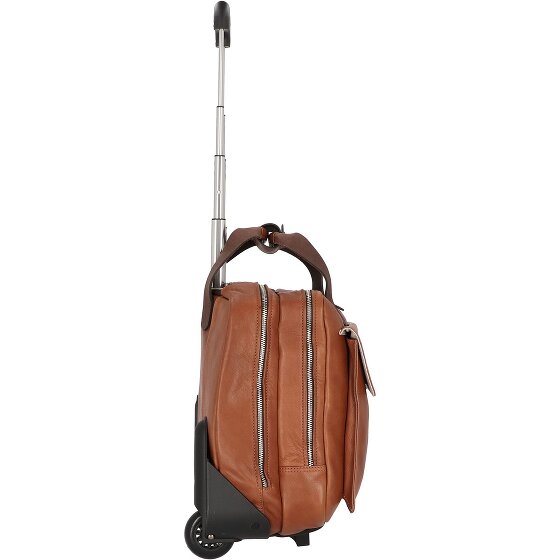 Harold's Ivy Lane 2 roues Valise business Cuir véritable 36 cm Compartiment ordinateur