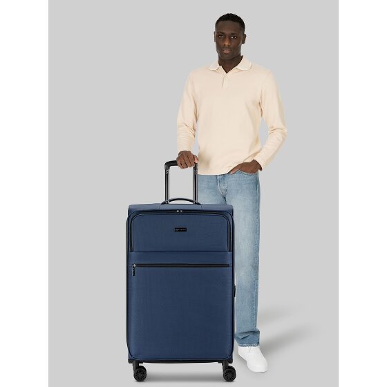 bugatti Valencia Soft 4 roues Valise cabine L 75 cm avec soufflet d'extension