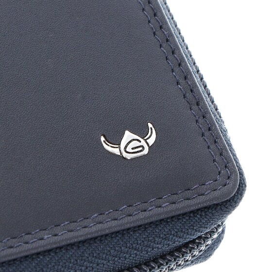 Golden Head Polo Porte-monnaie Protection RFID Cuir véritable 12.5 cm