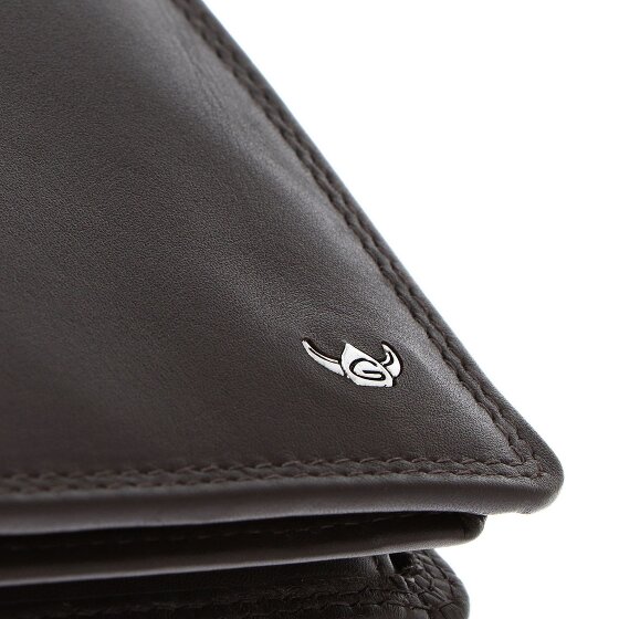 Golden Head Polo Porte-monnaie Protection RFID Cuir véritable 12 cm