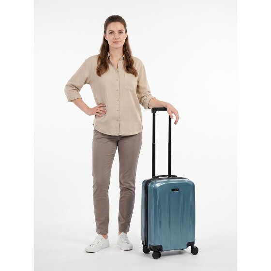 Police New York 4 roues Valise cabine S 54 cm avec soufflet d'extension