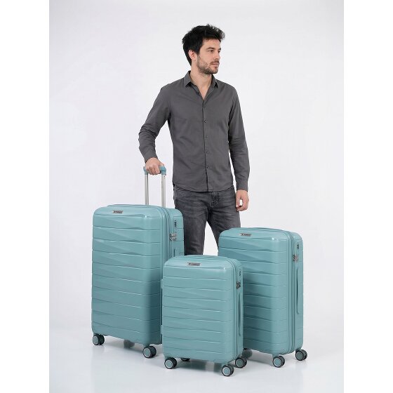 Franky London 4 roues Set de valises 3 pièces avec soufflet d'extension