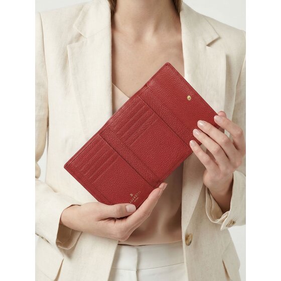 Lazarotti Porte-monnaie « Bologna » en cuir XL avec compartiment à fermeture éclair sur tout le pourtour, Cuir, 14 cm