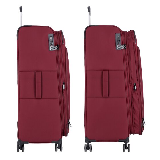 d&n Travel Line 9504 4 roulettes Trolley L 76 cm avec soufflet d'extension