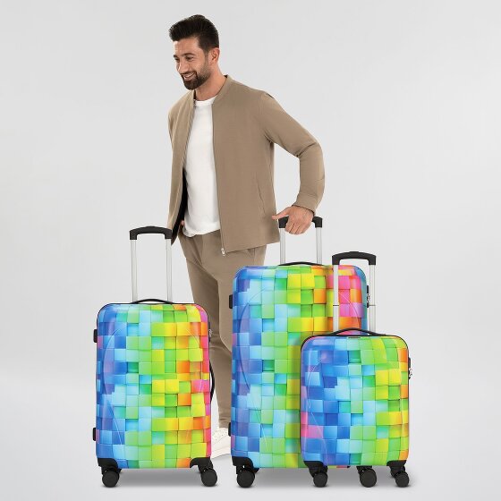Nowi Santa Cruz 4 roulettes Set de valises 3 pièces
